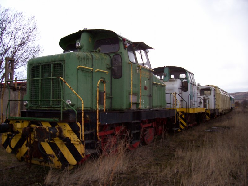 Henschel 26563 vom Hoesch-Stahl AG 1 Werk Ferndorf, abgestellt bei Arco in Karsdorf; M�rz 2008 (Foto: Martin Straubel)