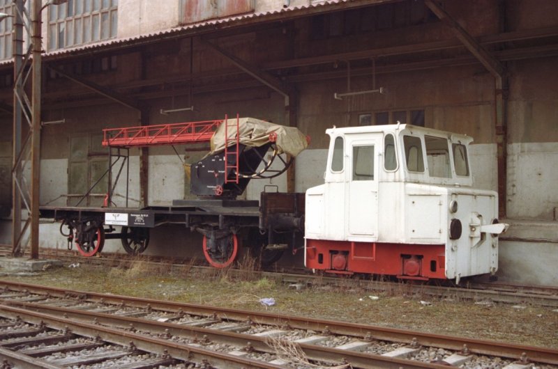 KEG 0093, ASF 13383 am Zementwerk Karsdorf; 11.03.2002 (Foto: Ralph Mildner)