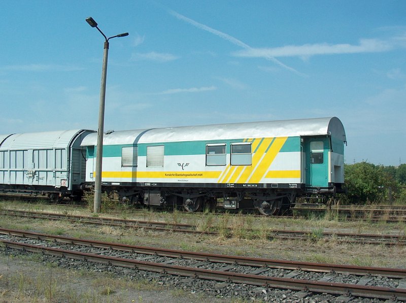 KEG Wohnschlafwagen bei ARCO am Zementwerk Karsdorf; 08.08.2009