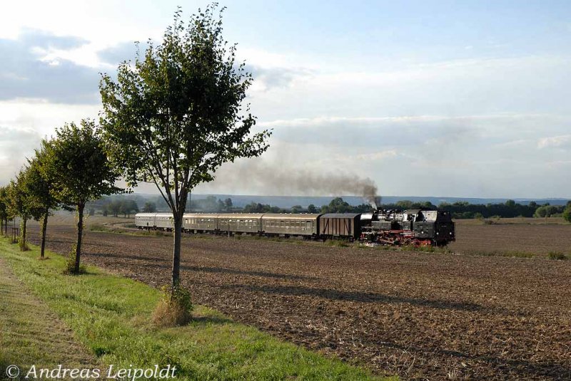 LEG 65 1049-9 mit dem DPE 35978 von Freyburg nach Chemnitz, am 12.09.2009 bei St��en. (Foto: Andreas Leipoldt)