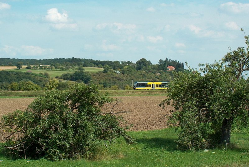 RB 25981 von Wangen (Unstrut) nach Naumburg (Saale) Ost, bei Kleinjena; 07.08.2009