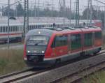 RE8 von Tessin Richtung Wismar kurz vor der Einfahrt im Rostocker Hbf(26.09.10)