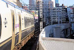 Der Nankai-Privatkonzern, die japanische Partnerbahn der MOB: Einfahrt von Zug 50504 in Namba.