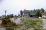 Bahnhofsgel�nde in Bachra; 1985 (Foto: Heinz Glodschei)