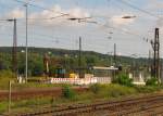 Am 08.09.2015 fanden vermutlich Bauarbeiten f�r den Bau eines Fahrstuhls am Bahnsteig 4 und 5 in Naumburg Hbf statt.