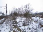 Gleisbett des ehemaligen Anschlussgleis zum Naumburger Gbf am Ostkopf des Naumburger Hbf; 21.01.2010