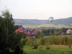 Ein Heissluftballon �ber Laucha.