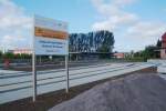 Der Bau der neuen Bahn-Bus-Schnittstelle in Laucha schreitet weiter voran; 17.09.2013 (Foto: G�nther G�bel)