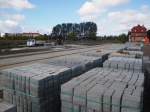 Der Bau der neuen Bahn-Bus-Schnittstelle in Laucha schreitet weiter voran; 17.09.2013 (Foto: G�nther G�bel)
