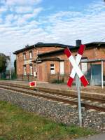 Eine Sh2-Scheibe während den umfangreichen Bauarbeiten an der Unstrutbahn, am 02.11.2011 in Kirchscheidungen. (Foto: Klaus Pollmächer)