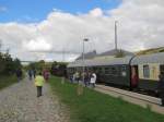 Zum Bahnhofsfest des Finnebahnvereins in Laucha am 27.09.2015 konnte der leere  Rotk�ppchen-Express II  aus Altenburg ab Freyburg als Sonderzug bis Karsdorf genutzt werden.