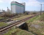 Der Ostkopf vom Bf Vitzenburg; 09.04.2011 (Foto: G�nther G�bel)