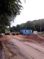 Im Juni 2020 wurde am Bahnhof Nebra mit dem Bau einer Bahn-Bus-Schnittstelle begonnen, f�r die sich auch die IG Unstrutbahn eingesetzt hat; 13.06.2020 (Foto: Thomas M�ller)