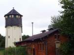 Ehemaliger Wasserturm im Bf Nebra; 15.08.2010 (Foto: Ralf Kuke)