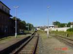Das Hauptgleis im Bf Ro�leben; 09.09.2004 (Foto: Carsten Klinger)