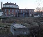 Das Bahnhofsgeb�ude von Ro�leben am 17.11.2012.