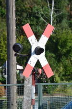 Die WSSB Blinklichtanlage mit Zusatzlicht am 16.08.2021 in Nebra.