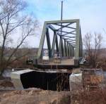 Die neue Saalebr�cke in Ro�bach.