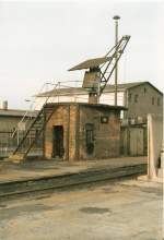 Bekohlungskran im Bw Naumburg; 01.11.1991 (Wolfgang Schink)