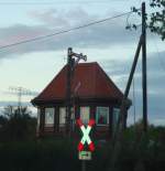 Fl�gelsignal in Richtung Nebra, im Bf Vitzenburg; 24.10.2010 (Foto: G�nther G�bel)