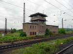 Das ehemalige Stellwerk W2 und B2, am 01.06.2010 in Naumburg Hbf.