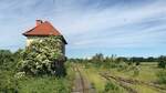 Das ehemalige Stellwerk W2 am 09.06.2019 in Roßleben.