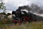 IGE Werrabahn-Eisenach 41 1144-9 mit dem leeren  Rotkäppchen-Express II  aus Freyburg, am 27.09.2015 in Laucha.