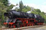 DR 50 3708-0 beim umsetzen im Bf Freyburg (Unstrut); 14.09.2008 (Foto: G�nther G�bel)
