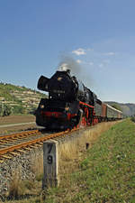SEM 50 3648-8 mit dem DLr 52363 von Freyburg nach Karsdorf, am 08.09.2018 bei Balgstädt.