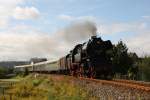 Am 10.09.2011 war letzmalig die LEG 65 1049-9 auf der Unstrutbahn unterwegs. Hier zu sehen in Ro�bach mit dem DPE 24885 von Chemnitz Hbf nach Freyburg, zum dortigen Winzerfest. (Foto: Jens-Peter Ruske)