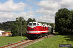 Am 10.09.2011 war die MTEG 118 770-7 auf der Unstrtutbahn in Balgstädt mit dem DPE 13492 vom Eisenbahnmuseum Leipzig e.V. von Leipzig-Plagwitz zur Abstellung nach Karsdorf unterwegs. Der Zug kam zum Winzerfest Freyburg  ins Unsruttal und fuhr über Zeitz, Teuchern und Naumburg nach Freyburg. Damals war die Nebenbahn von Teuchern nach Naumburg noch befahrbar. (Foto: Dirk Einsiedel)