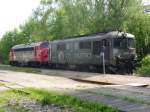 Am 29.04.2011 �berf�hrte die CTL 252 022-9 (92 80 1252 022-9 D-CTL) die defekte EBS MY 1131 (92 80 1227 003-1 D-EBS) von Riesa zur Werkstatt der Erfurter Bahnservice GmbH nach Karsdorf, hier zu sehen