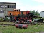 Nach dem bereits am 09.08.2011 damit begonnen wurde, die Henschel 26563 (ex. Hoesch-Stahl AG Werk Ferndorf 1) bei ARCO in Karsdorf zu zerlegen,
wurde das Werk am 19.08.2011 leider vollendet... (Foto: Klaus Pollm�cher) 