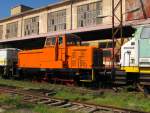 Ex Arbeitskreis Ostertalbahn V 43 001 (Deutz 57088) abgestellt am Zementwerk Karsdorf; 09.07.2011