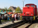Die 346 502-7 der Erfurter Bahnservice GmbH stand bei unserem 6.