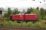 BBL Logistik 08 (92 80 1203 121-9 D-BBL) mit Flachwagen von der DGT Baustelle bei Wangen, bei der Einfahrt in Naumburg Hbf; 22.07.2011 (Foto: dampflok015)