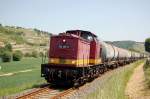 EBS 202 487-5 mit dem DGS 99751 von Gro�korbetha nach Karsdorf, am 22.05.2014 vor Blagst�dt.