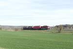 Am 17.03.2023 überführte die EBS 110 001-5 drei Loks der BR 143 bei Kleinjena von Karsdorf nach Naumburg (S) Hbf.