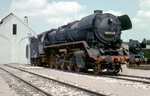 DR 44 0104-8 während der Feier zu  100 Jahre Rbd Erfurt , am 09.06.1982 im Bahnhof Erfurt West.
