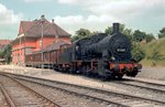 DR 57 3297 während der Feier zu  100 Jahre Rbd Erfurt , am 09.06.1982 im Bahnhof Erfurt West. (Foto: Klaus Pollmächer)