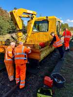 Am 03.10.2025 wurde in Ro�leben das 20. Unstrutbahnfest und das 20-j�hrige Bestehen der IG Unstrutbahn e.V. gefeiert. Auch der vereinseigene SKL 25.1.4248 war mit dabei. Dieser wurde im M�rz von den Eisenbahnfreunden Wetterau erworben. (Foto: Philipp Spannemann)