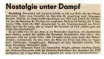 Regionaler Pressebericht �ber den Sonderzug vom 02.09.1983.
