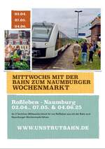 Am 01.03.2025 wurde erfreulicherweise der Zugverkehr auf der Unstrutbahn nach Beendigung der umfangreichen Bauarbeiten wieder aufgenommen.