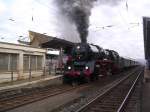DB Museum 03 1010 mit einem Sonderzug nach nach Oberhof, in Naumburg Hbf; 09.02.2008 (Foto: Thomas Menzel)