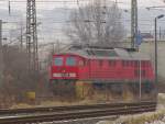 DB 233 652-7 als Tfzf Richtung Gro�heringen, in Naumburg Hbf; 19.02.2011
