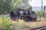 �berraschend zu den erwarteten Dampfloks 03 1010 und 18 201 am 23.09.2011 in Naumburg Hbf, fuhr die DLW 50 3501 Richtung Gro�korbetha ebenfalls durch den Naumburger Hbf.