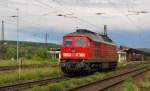 DB 233 322-7 als Tfzf Richtung Gro�heringen, am 08.08.2011 in Naumburg Hbf.