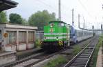 EB 22 mit Meridian 430 001 Richtung Gro�korbetha, am 01.06.2013 in Naumburg Hbf.