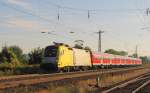 DB ES 64 U2-018 mit der RB 16310 von Halle (S) Hbf nach Eisenach, am 07.09.2013 in Naumburg Hbf.