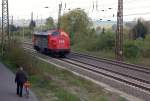 EBS 1131 als Tfzf Richtung Lei�ling, am 16.04.2014 in Naumburg Hbf.